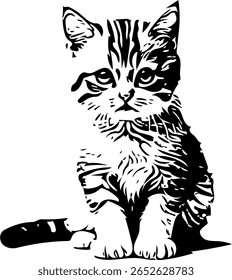 Minimal black and white illustration with clean lines and high contrast, suitable for prints, decoration, and graphic projects.