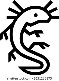 Uma marca de logotipo mínima, preto e branco com um logotipo criativo e estilizado mudpuppy 