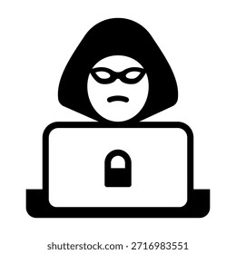 Conjunto mínimo de iconos de seguridad y privacidad en blanco y negro con Contraseñas, identificación facial, autenticación de huellas dactilares, protección de datos, pagos seguros, control de acceso y símbolos de advertencia. Ideal para Sitios web, App móviles, fintech, plataformas SaaS e interfaces de usuario.
