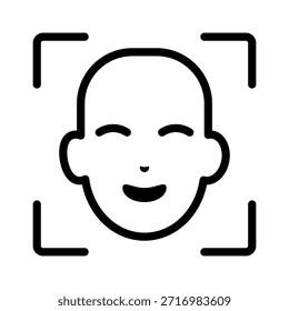 Conjunto mínimo de iconos de seguridad y privacidad en blanco y negro con Contraseñas, identificación facial, autenticación de huellas dactilares, protección de datos, pagos seguros, control de acceso y símbolos de advertencia. Ideal para Sitios web, App móviles, fintech, plataformas SaaS e interfaces de usuario.
