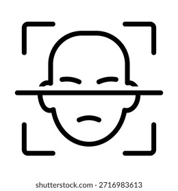 Conjunto mínimo de iconos de seguridad y privacidad en blanco y negro con Contraseñas, identificación facial, autenticación de huellas dactilares, protección de datos, pagos seguros, control de acceso y símbolos de advertencia. Ideal para Sitios web, App móviles, fintech, plataformas SaaS e interfaces de usuario.