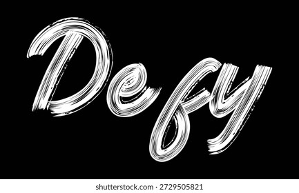 Mínima tipografía en blanco y negro con una sola palabra poderosa inspirada en el activismo global, los derechos humanos y los temas de justicia social. Diseño de letras de pincel limpio adecuado para carteles de protesta, campañas de ONG, Uso editorial, ropa y proyectos gráficos modernos.