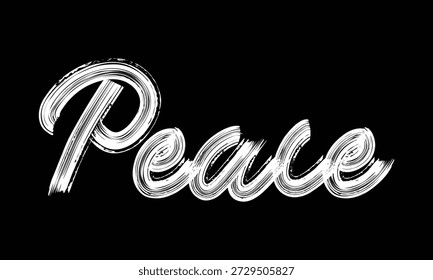 Mínima tipografía en blanco y negro con una sola palabra poderosa inspirada en el activismo global, los derechos humanos y los temas de justicia social. Diseño de letras de pincel limpio adecuado para carteles de protesta, campañas de ONG, Uso editorial, ropa y proyectos gráficos modernos.