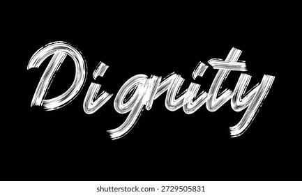 Mínima tipografía en blanco y negro con una sola palabra poderosa inspirada en el activismo global, los derechos humanos y los temas de justicia social. Diseño de letras de pincel limpio adecuado para carteles de protesta, campañas de ONG, Uso editorial, ropa y proyectos gráficos modernos.