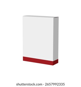 Diseño de Vector de maqueta de caja de embalaje en blanco mínimo