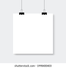 Plantilla mínima de diseño de afiches blancos. Vector Eps 10