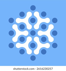 Minimal Blue Abstract Seamless Pattern Design