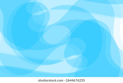 Minimal Blue Abstract Waves Background for Business and Technology , Modern Flowing Lines and Curves Design