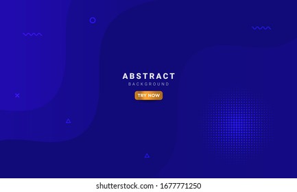 minimal blue background with memphis style, abstract creative backgrounds, modern landing page vector concepts.