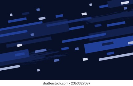 Minimal blue geometric background. Cool background design for posters. Vector illustration