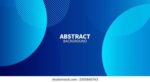 Minimal blue geometric background design. Dynamic shapes composition.