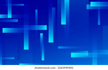 Minimal blue geometric background. Dynamic shapes composition. Eps10 vector