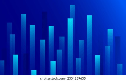 Fondo geométrico mínimo azul. Composición dinámica de formas. Vector Eps10