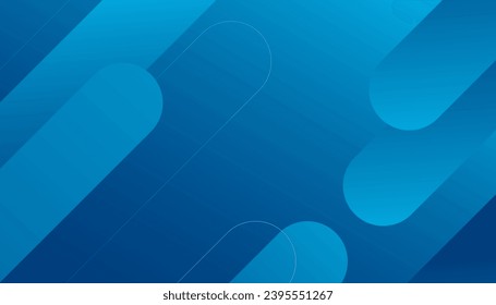 Minimal blue geometric background. Dynamic shapes composition. Very useable for landing page, website, banner, poster, event, etc