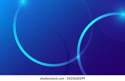 Minimal blue geometric background. Dynamic shapes composition. Vector illustration