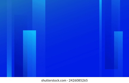 Minimaler blauer geometrischer Hintergrund. Dynamische Formzusammensetzung. Vektorgrafik