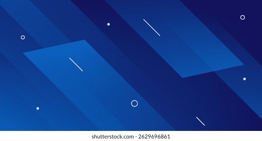Fondo geométrico azul mínimo. Composición de Formas dinámicas. Vector Eps10