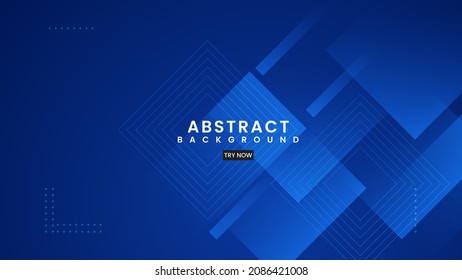Minimal blue geometric shape overlay layer background. Modern template design for covers, brochures, web and banner.