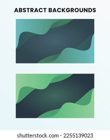 Minimal blue and green abstract background