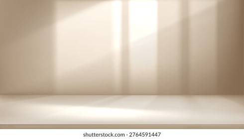 Minimal blue limbo background with smooth wall and floor gradient. Clean empty scene with soft lighting and modern abstract backdrop