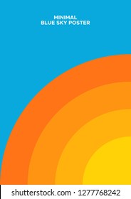 Minimal Blue Sky Poster