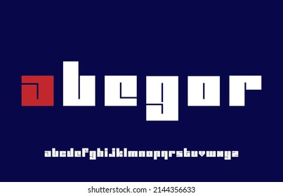 Minimal Bold Stylish Typography Alphabet Small Letter Logo Design