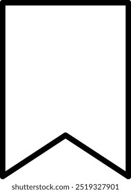 Minimal bookmark icon vector. Add and remove from bookmark icon design