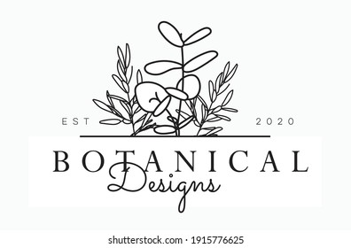 Mínimos Logotipos y Marcos Botánicos y Florales