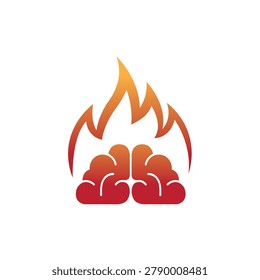 Minimal brain fire logo
