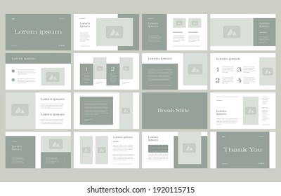 Minimal Brand Guide Presentation Layout Design Template