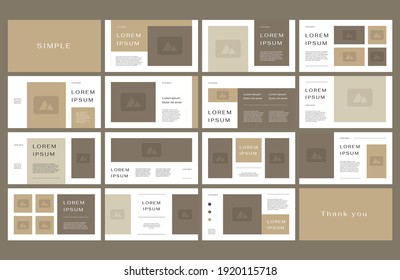 Minimal Brand Guide Presentation Layout Design Template