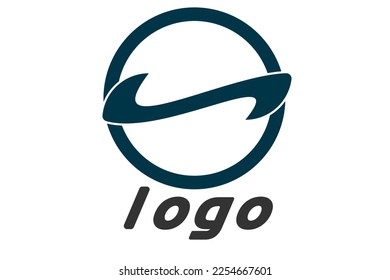 Minimales Markenlogo mit Logomark. Flacher Vektorgrafik, modernes, minimales Logo für Ihre Marke oder Ihr Unternehmen