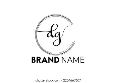 Minimal brand logo with logomark. Flat Vector, modern, minimal logo for your brand or company