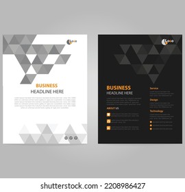 Minimal brochure 
layout and modern report business flyers poster template.
abstract flat brochure background, layout in A4 size business mock up. 
