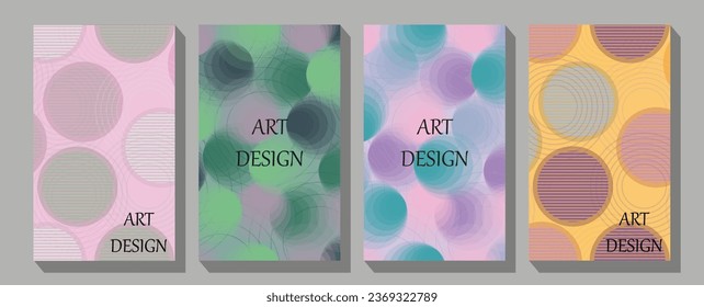 Minimal brochure layout and modern report business flyers poster template. Vector front page font. Ad banner form texture. Flier fiber