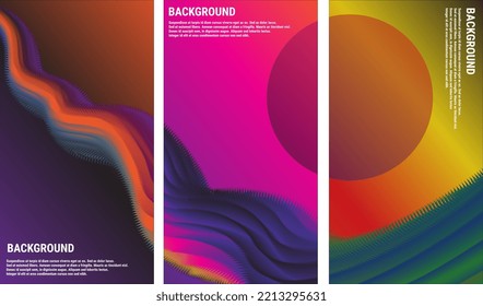 Minimal brochure templates with dynamic fluid shapes, colorful circles in minimalistic style. Templates for flyer, leaflet, brochure, report, presentation. Minimal concept, vector illustration. Eps10 