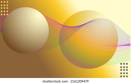 minimal brown and yellow element geometric abstract background with fluid gradient dynamic shape elements eps10
