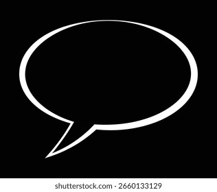 Clipart de iconos de burbuja mínima, burbujas para cómics, burbujas para la comunicación, gráfico de comunicación limpia para el ilustrador de Vector de Uso digital.