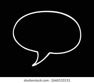 Clipart de iconos de burbuja mínima, burbujas para cómics, burbujas para la comunicación, gráfico de comunicación limpia para el ilustrador de Vector de Uso digital.