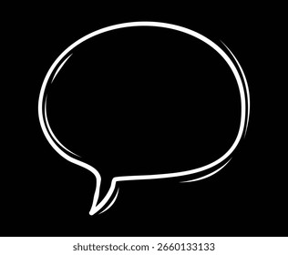 Clipart de iconos de burbuja mínima, burbujas para cómics, burbujas para la comunicación, gráfico de comunicación limpia para el ilustrador de Vector de Uso digital.
