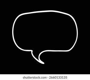 Minimal Bubble Icon Clipart , Blasen für Comics, Blasen für die Kommunikation, Clean Communication Graphic für die digitale Nutzung Vektor Illustrator.