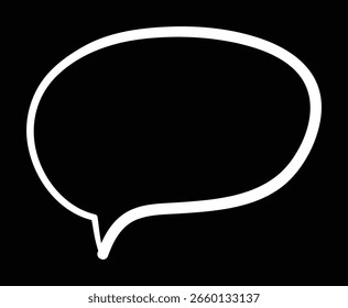 Clipart de iconos de burbuja mínima, burbujas para cómics, burbujas para la comunicación, gráfico de comunicación limpia para el ilustrador de Vector de Uso digital.