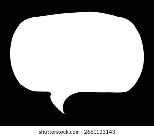 Clipart de iconos de burbuja mínima, burbujas para cómics, burbujas para la comunicación, gráfico de comunicación limpia para el ilustrador de Vector de Uso digital.