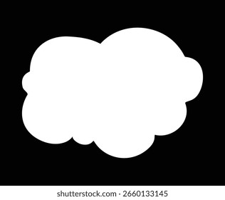 Clipart de Ícone de Bolha Mínimo , Bolhas para quadrinhos, bolhas para comunicação, Gráfico de Comunicação Limpa para Ilustrador de Vetor de Uso Digital.