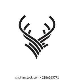 Minimal Buckhorn Vector Logo Design