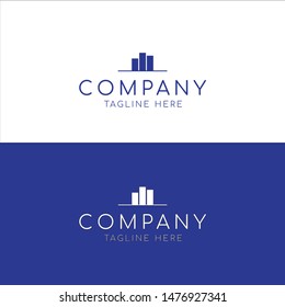minimal building icon logo design for architecture/real estate/construction company