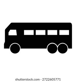 Ícone de ônibus mínimo que representa o serviço de transporte público de cidade e de transporte de passageiros