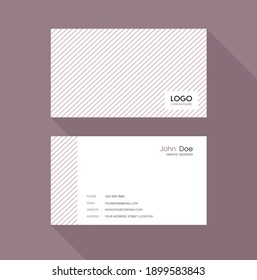 Minimal Business Card Design template, for business and personal use, vector illustration design