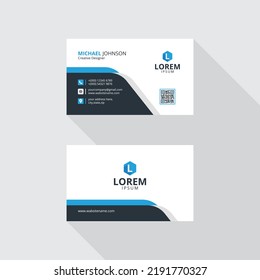 minimal business card design template.