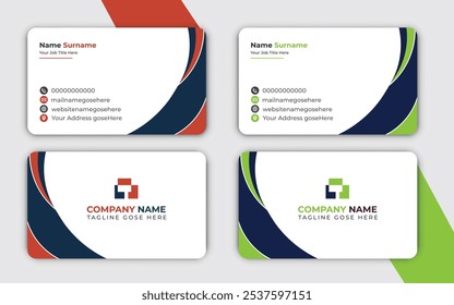 Minimal Business Card Layout. creative modern business card. Clean Design. corporate design template, Clean professional